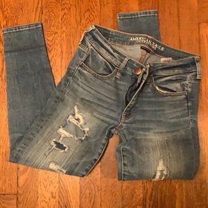 American Eagle Distressed Jegging Jeans SZ 6 Short
